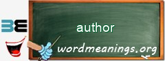 WordMeaning blackboard for author